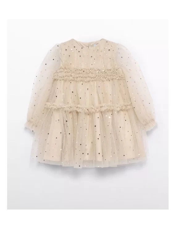 VESTIDO DE TULE E ESTRELAS