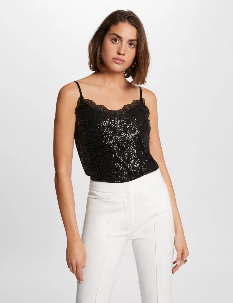 TOP C/LANTEJOULAS