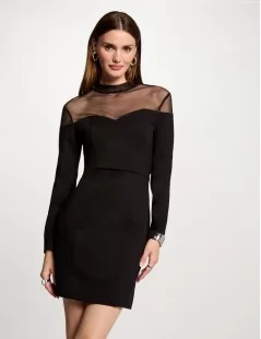 VESTIDO C/TRANSPARÊNCIA