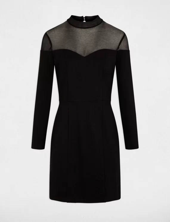 VESTIDO C/TRANSPARÊNCIA