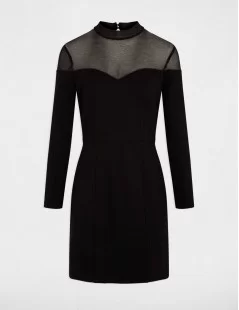 VESTIDO C/TRANSPARÊNCIA