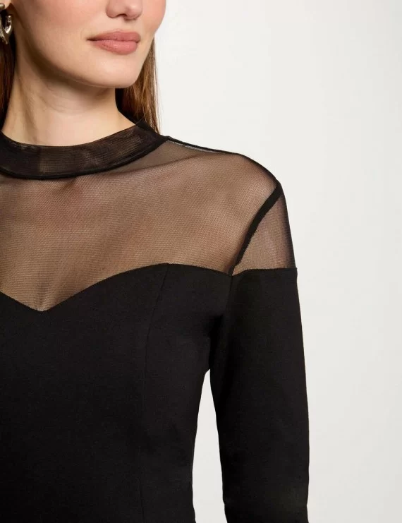 VESTIDO C/TRANSPARÊNCIA