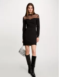 VESTIDO C/TRANSPARÊNCIA