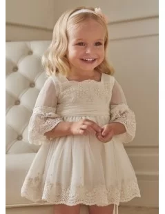 VESTIDO TULE E CROCHE