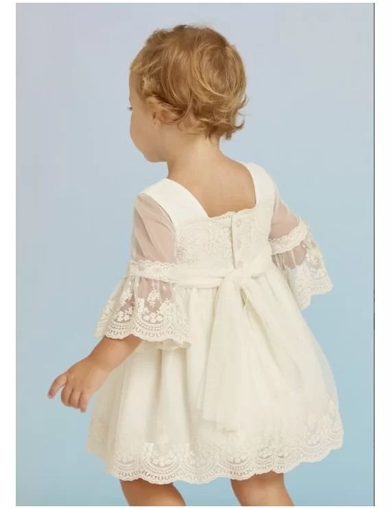 VESTIDO TULE E CROCHE