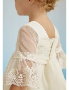 VESTIDO TULE E CROCHE