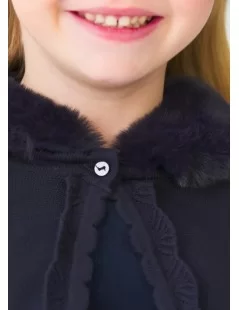CASACO TRICOT GOLA PÊLO