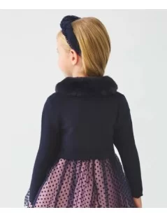 CASACO TRICOT GOLA PÊLO