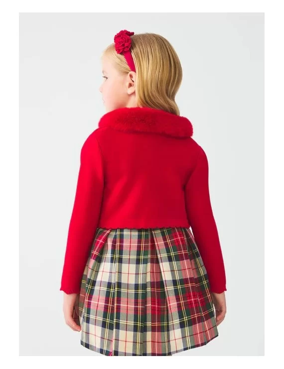 CASACO TRICOT GOLA PÊLO