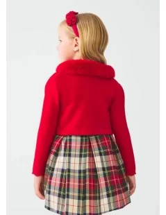 CASACO TRICOT GOLA PÊLO