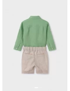CONJUNTO CAMISA E BERMUDA DE LINHO