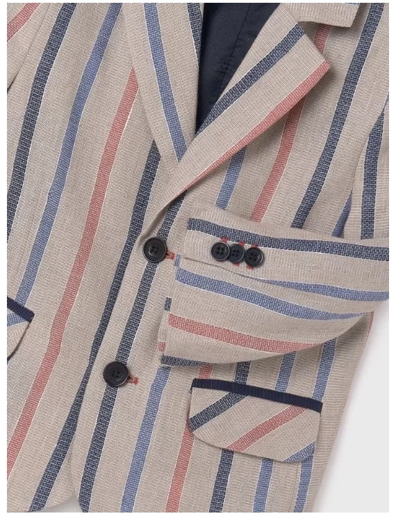 BLAZER DE LINHO RISCAS