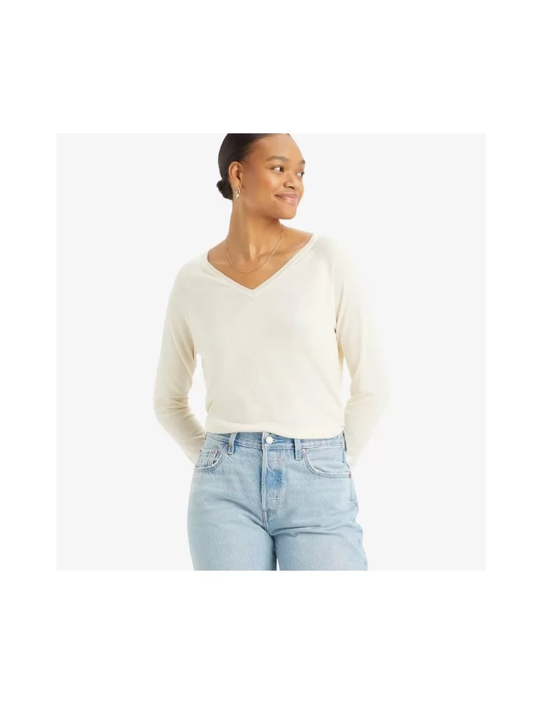 CAMISOLA DE MALHA C/DECOTE EM V