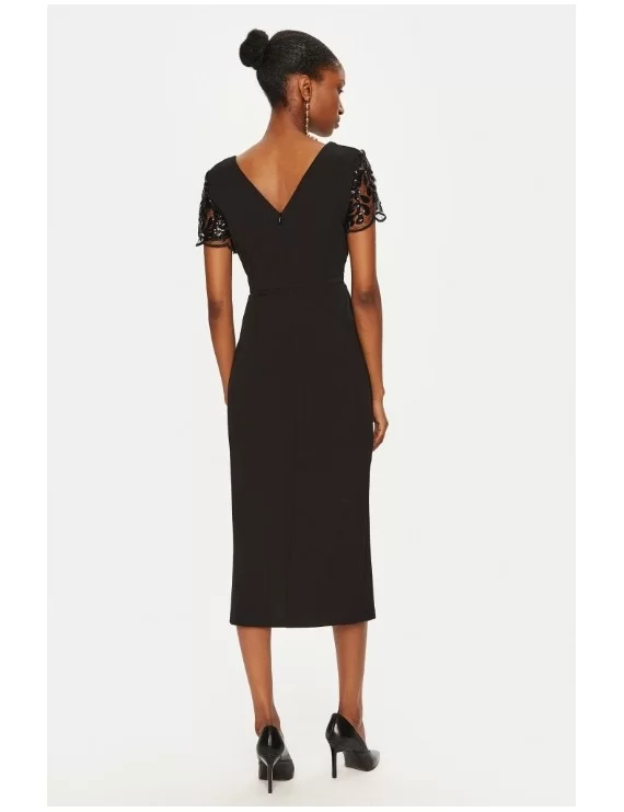 VESTIDO MIDI C/LANTEJOULAS