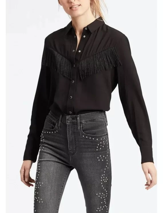BLUSA COM FRANJAS