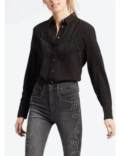 BLUSA COM FRANJAS