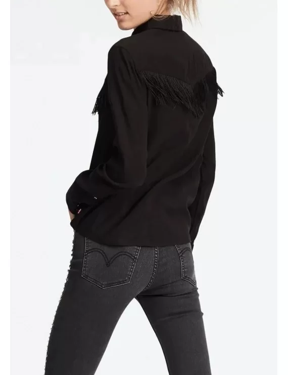 BLUSA COM FRANJAS