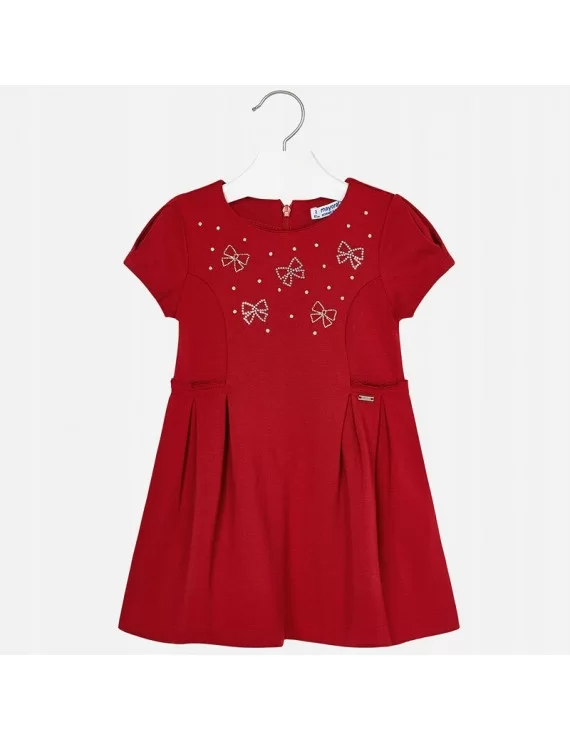 VESTIDO COM BRILHOS E LAÇOS
