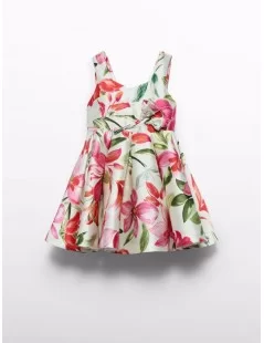 VESTIDO MIKADO FLORIDO