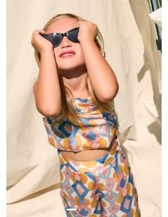 CONJUNTO TOP E CALÇAS ESTAMPADO