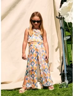 CONJUNTO TOP E CALÇAS ESTAMPADO