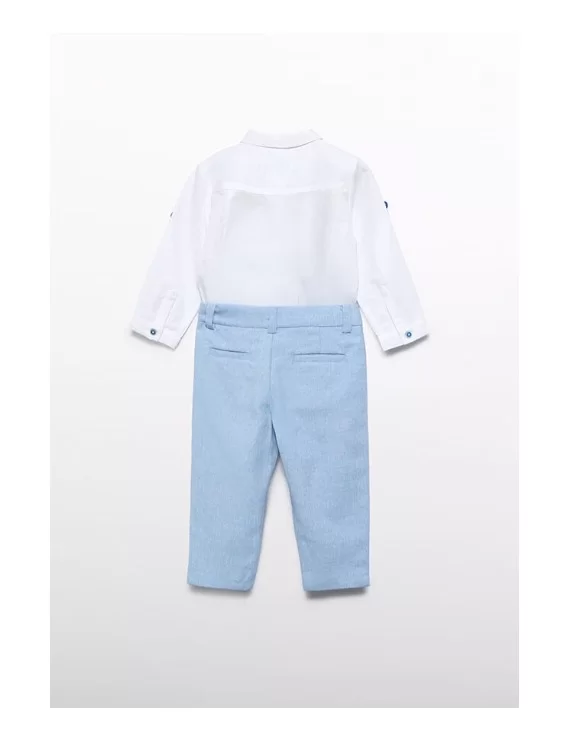 CONJUNTO CAMISA E CALÇAS DE LINHO