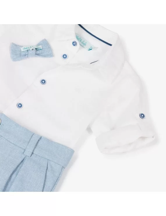 CONJUNTO CAMISA E CALÇAS DE LINHO