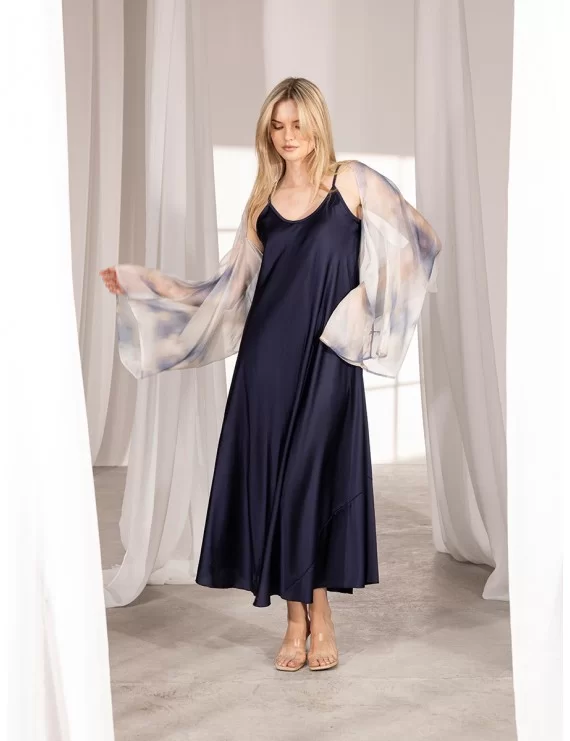 VESTIDO DE ALÇAS ACETINADO
