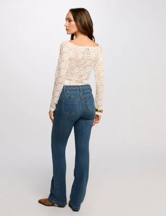 CAMISOLA DE RENDA TRANSPARENTE