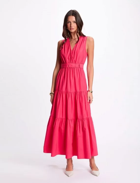 VESTIDO LONGO COM CINTO
