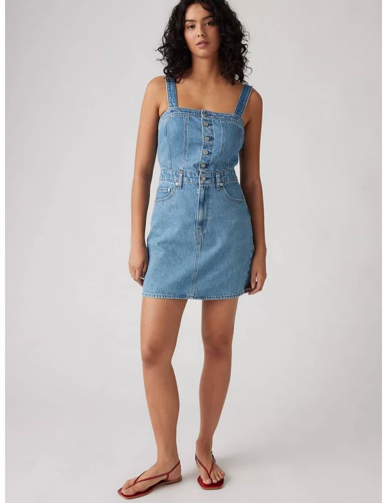 VESTIDO DE GANGA CURTO