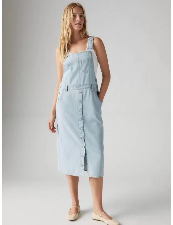 VESTIDO DE GANGA CLARA