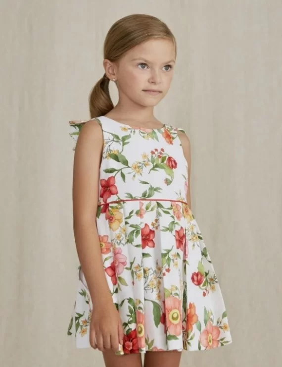 VESTIDO COM FLORES