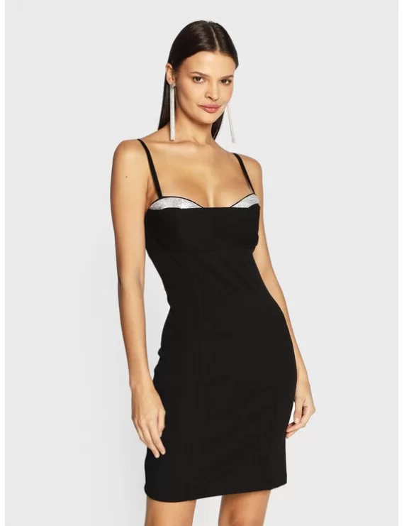 VESTIDO CURTO COM BRILHOS