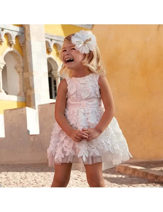 VESTIDO DE TULE COM LAÇO