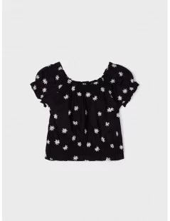 TOP COM FLORES BORDADAS