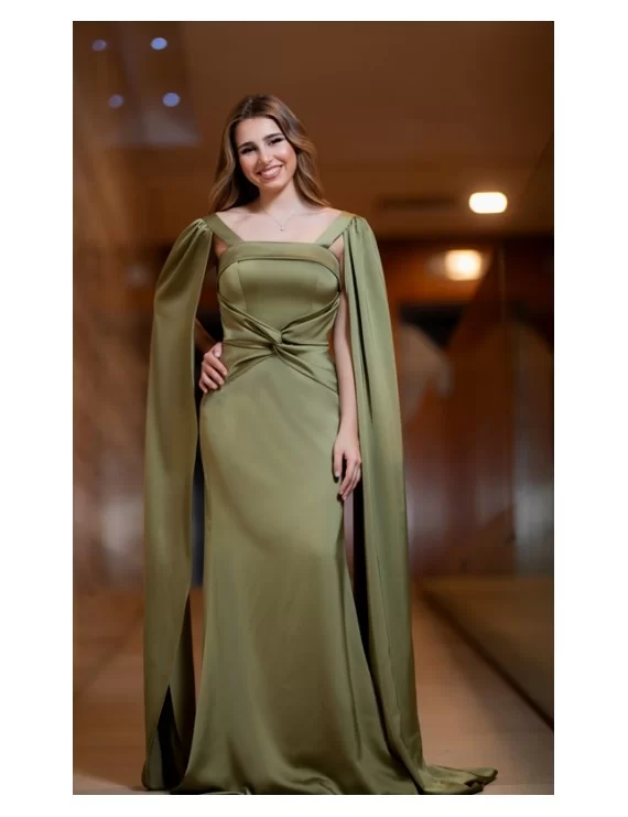 VESTIDO COMPRIDO DE CETIM