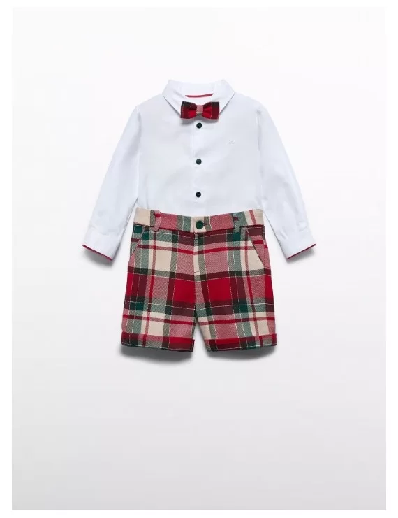 CONJUNTO 3 PEÇAS CAMISA CALÇÃO E LAÇO