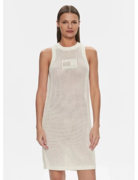VESTIDO DE MALHA RENDADA