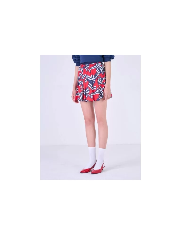 SAIA COM PREGAS ESTAMPADA
