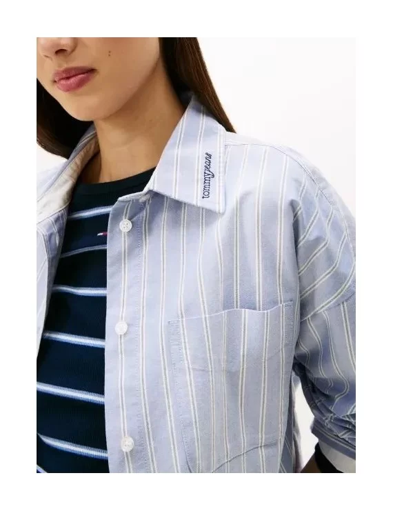 CAMISA OXFORD CURTA