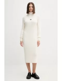 VESTIDO DE MALHA COM GOLA ALTA