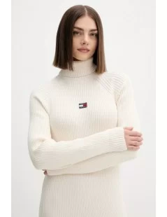 VESTIDO DE MALHA COM GOLA ALTA