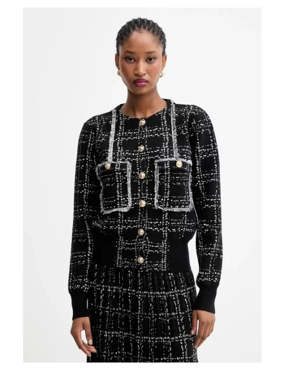 CARDIGAN COM BOTÕES DOURADOS