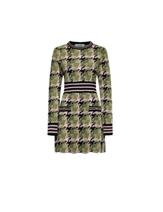 VESTIDO DE MALHA JUSTO ESTAMPADO