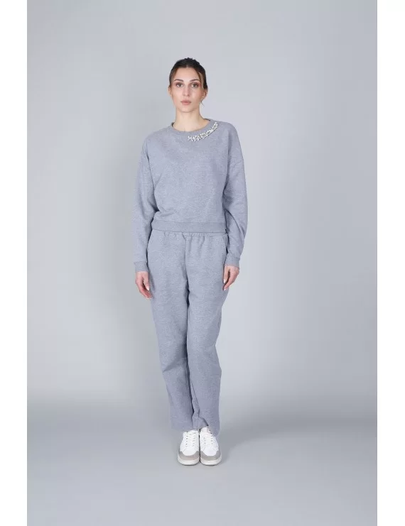 CAMISOLA DE MALHA COM APLICAÇÕES