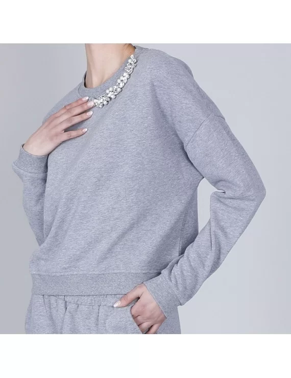 CAMISOLA DE MALHA COM APLICAÇÕES