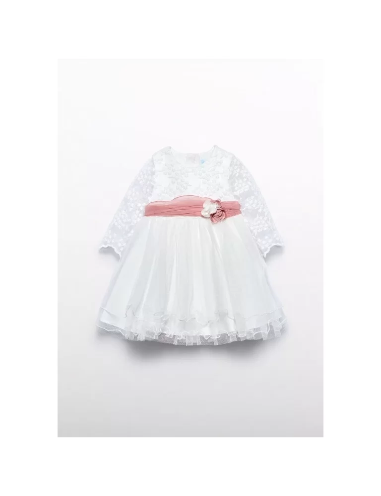 VESTIDO DE TULE COM FAIXA