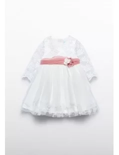 VESTIDO DE TULE COM FAIXA