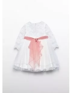 VESTIDO DE TULE COM FAIXA